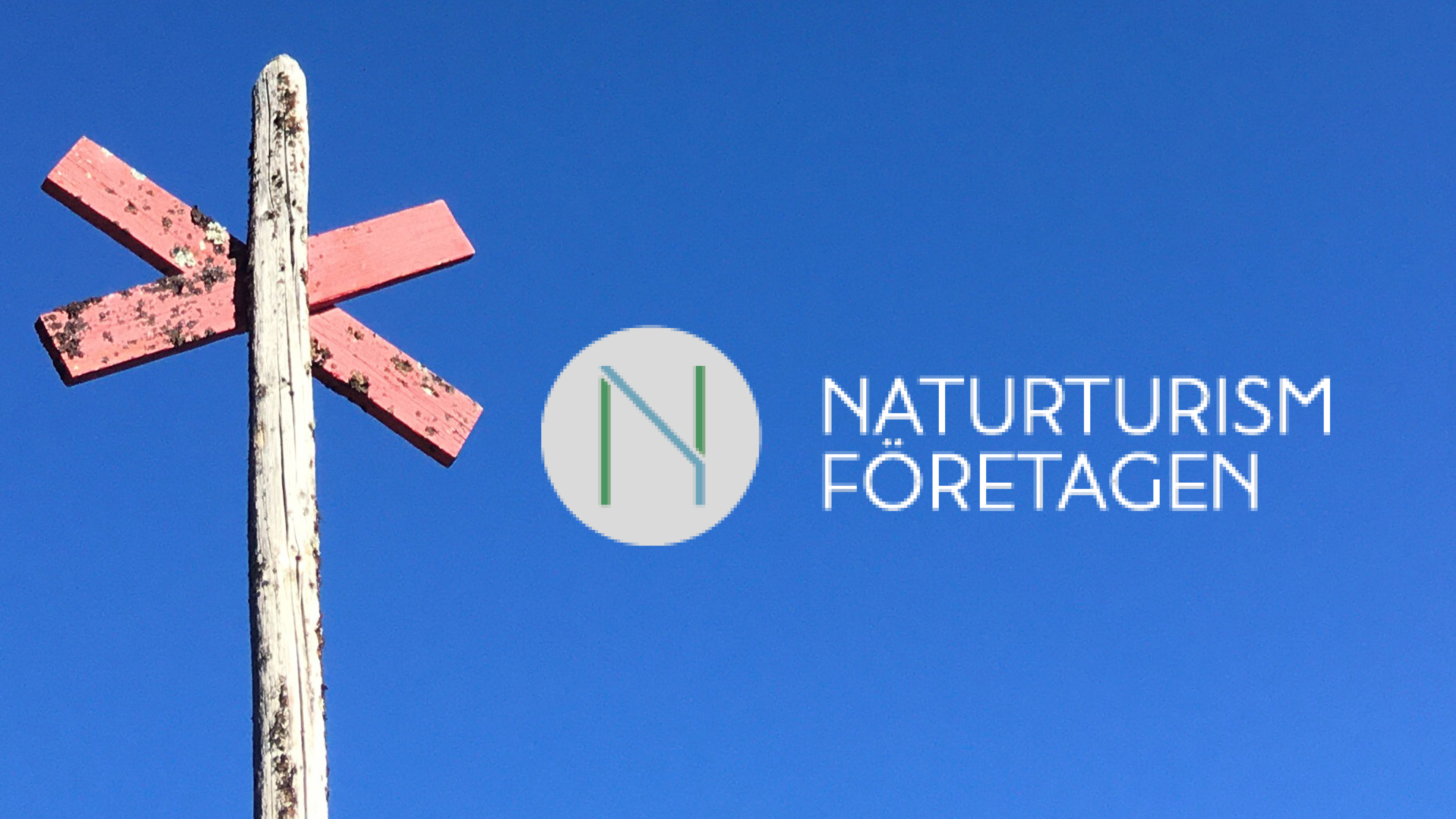 ledkryss och Naturturismföretagens logotyp